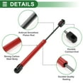 thumbnail image 7 of Unique Bargains 2 Set 20lb/90N/9kg 10inch/254mm Gas Struts Red W/ Gasket for Car Truck RV Boat, 7 of 7