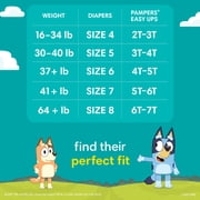 Pampers Easy Ups Bluey Potty Training Pants Boys Size 5T-6T, 76 Count (Select for More Options)