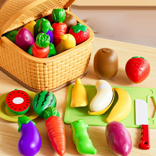 Juego de simulación de cocina con frutas y verduras para niños de