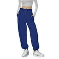thumbnail image 3 of Women's High Waisted Sweatpants Loose Fit Comfortable Stretch Joggers Workout Casual Yoga Pants With Pockets Comfortable Sweatpants for Women Relaxed Fit Pant, 3 of 8