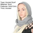 thumbnail image 6 of D-GROEE Winter Warm Women Hoodie Hat Scarf Soft Woolen Warm Hat, 6 of 7