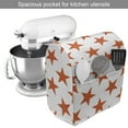 thumbnail image 2 of Abstract Stand Mixer Cover, Monochromatic Star Shapes on Plain Background Sky Space Creative Graphic, Kitchen Appliance Organizer Bag Cover with Pockets, 5 Quarts, Burnt Orange White, by Ambesonne, 2 of 4