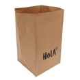 thumbnail image 1 of Paper Bag, Kraft Bag Foldable Durable Large Capacity  For Office Small Size HEY Pattern,Medium Size Heart Pattern,Large Size Bondour Pattern,Extra Large Size HOLA Pattern, 1 of 8