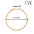 thumbnail image 2 of Juego de 12 anillos ajustables de madera Embroidery Hoops Caydo, 8 cm, 2 of 6