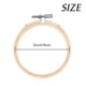 thumbnail image 2 of Juego de 12 anillos ajustables de madera Embroidery Hoops Caydo, 8 cm, 2 of 6