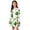 Beige2, variant on Girls Clover Printed Dress St Patrick's Day Dress Crew Neck Long Sleeve Spring Dresses for Girls