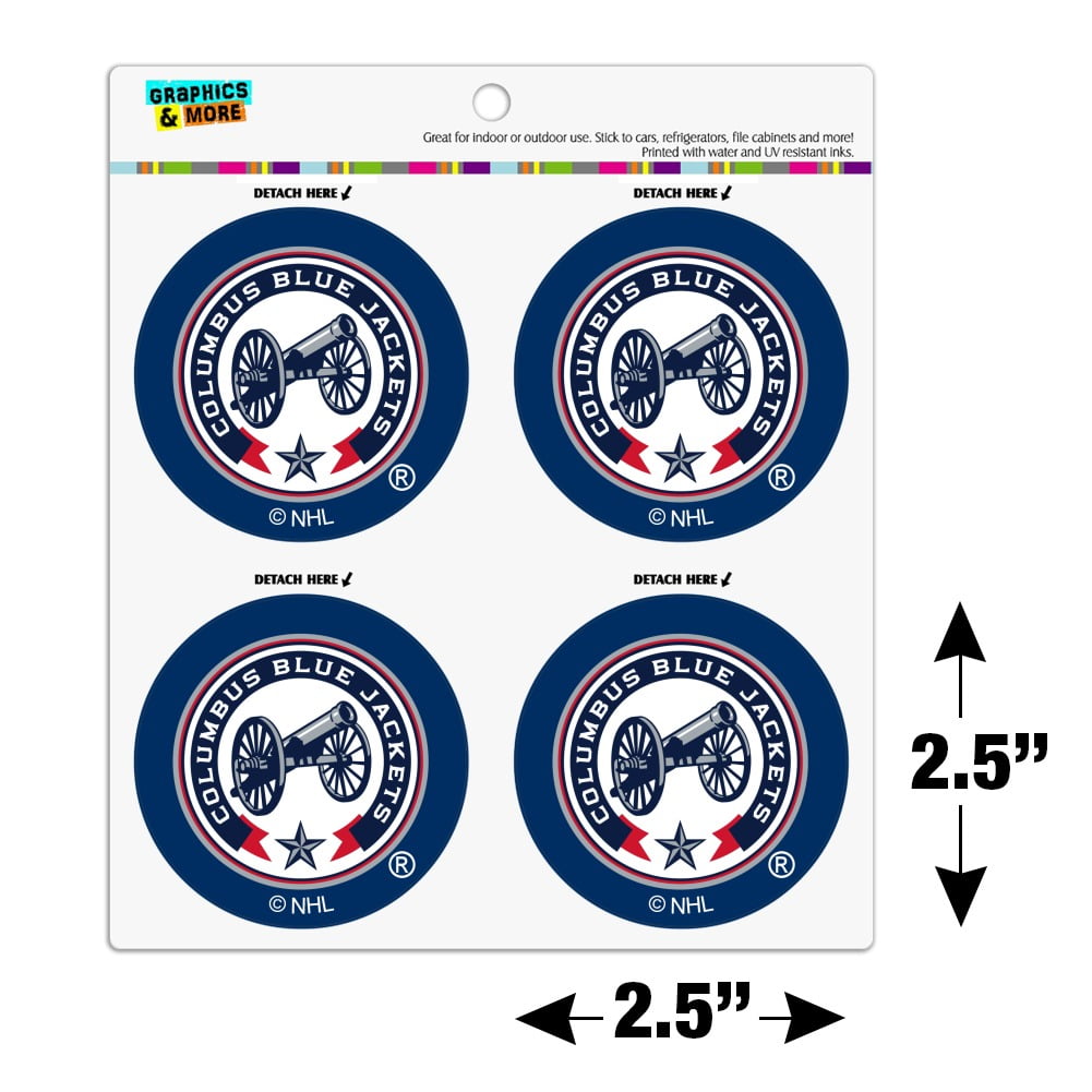 Columbus Blue Jackets: Cannon Logo Decal