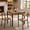 Retro-3 pcs, variant on Space-Saving 3 Piece Dining Set with Under-Table Storage, Modern Small Kitchen Table & 2 Chairs for Apartments, Sturdy Metal Frame Dinette for Dining & Work, Black