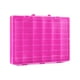thumbnail image 1 of Caja de almacenamiento transparente con asa para organización de juguetes - 48 compartimentos Rosa, 1 of 9