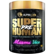 Alpha Lion Pre Workout, Increases Strength & Endurance, Powerful, Clean Energy Without Crash (42 Servings, Miami Vice)