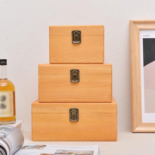 Coffret/boîte De Rangement En Bois – Fait Main – Avec Défauts (voir Photos)