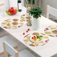 thumbnail image 6 of Ryvnso French Fries and Hamburger Round Plate Mats Dining Table Placemat Set of 4 for Holiday Decoration, 6 of 7