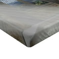 thumbnail image 2 of Ambesonne Fantasy Fitted Sheet, Crepuscular Rays Palace, Full Size, Grey Cream White, 2 of 3