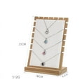 thumbnail image 4 of 4Style S/M/L Bamboo Pendant Necklace Display Stand Holder PU Velvet Jewelry Display Women Shopwindow Wedding Jewelry Organizer, 4 of 6