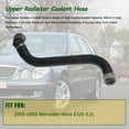 thumbnail image 6 of Water Tank Connection Hose Upper Radiator Hose for 2003-2005 Benz E320, 6 of 6