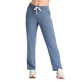 thumbnail image 4 of SPECIAL MAGIC Women Cotton Yoga Sweatpants with Drawstring Wide Leg Lounge Pajama Pants for Workout Jogging Running Home & Leisure, 4 of 7