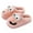 Pink, variant on Plush House Slippers for Women Men Big Eye Funny Fuzzy Non Slip Warm Bedroom Slipper(Pink,6.5)