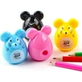 thumbnail image 4 of SAYTAY Plastic Cartoon Animal Mouse Pencil Sharpeners, Manual Large Eyebrow Pencil Cutter Mini Pocket Pencil Sharpener Accessory ST-001, 4 of 6