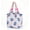 Blue Flower, variant on Small Woven Bag for Women,Knit Handbag Bag Purse with Magnetic Closure,Striped Crochet Bucket Bag  for Ladies,Sister,Mom,Aunt(Black White Striped)