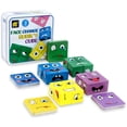 thumbnail image 1 of EXPRESIONES DE MADERA BLOQUEO PARENTE-NIÑOS Patrón de cara interactiva Bloques de construcción Juegos de mesa Caja de hierro de juguete colorido seguro AweSitey FN001189-01B, 1 of 6