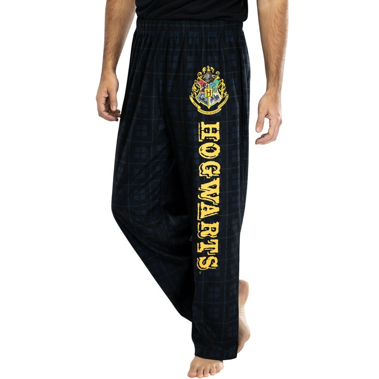 Harry Potter Adult Mens' House Crest Plaid Pajama Pants - All 4