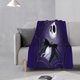 thumbnail image 3 of Manta polar de Pesadilla antes de Navidad, súper suave y acogedora, manta de franela ligera y cómoda, manta de felpa cálida para sofá, cama, 32 x 48 pulgadas, 3 of 5