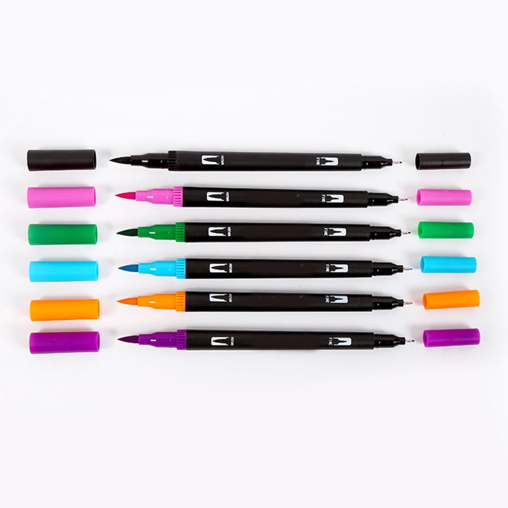 36/48/60/72/100 Colors Watercolor Pen Brush Pen Double Ends Markers forAdu1t