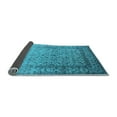 thumbnail image 2 of Ahgly Company Indoor Square Oriental Light Blue Industrial Area Rugs, 3' Square, 2 of 4