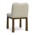 thumbnail image 5 of TOV Furniture Tiara Cream Performance Basketweave Fabric Dining Chair, 5 of 7