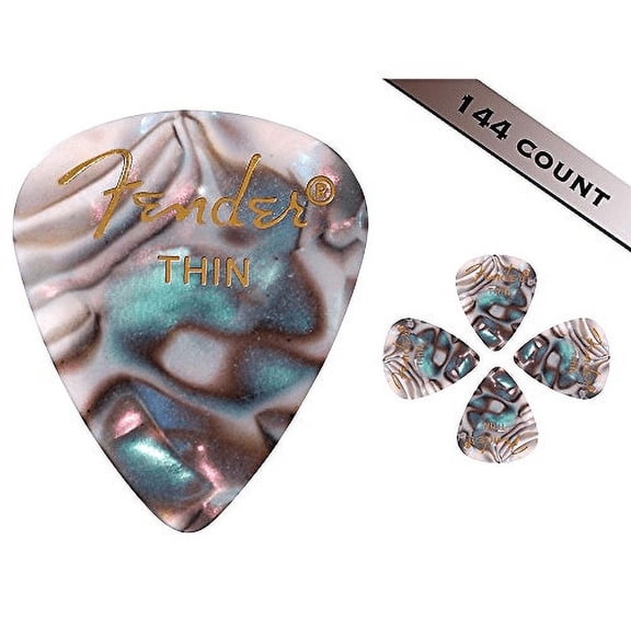 351 Shape Premium Picks, Thin, Abalone, 144 Count