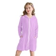 thumbnail image 5 of EnJoCho Girls Hooded Terr𝗒 Cover Up Swimsuit With Sunglasses Zipper Swim Dress Short Sleeve Ruffl𝖾 Coverups Bathing Suit Swimwear, 5 of 8