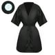 thumbnail image 5 of Lurrose 1PC Salon Client Bata Batas Cape Hair Salon Corte de cabello Bata para clientes Estilo kimono (negro), 5 of 5