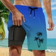 thumbnail image 2 of Kcolen Swim Trunks Men Drawstring Swim Shorts Comfy Mens Swimsuit Soft Compression Liner Summer Beach Swimming Shorts for Men, 2 of 5