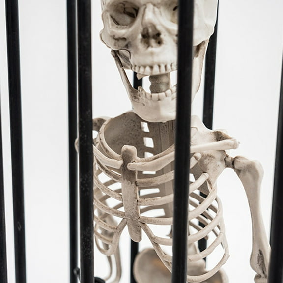 HBBKVI Halloween Decorations, Halloween Hanging Decoration Cage Ghost Stretch Head Threatening Prisoner Witch One Eye