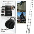 thumbnail image 5 of Telescopic Ladder 12FT, Aluminum Extension Ladder, Collapsible Ladder for Home, Multipurpose Ladder for Outdoor Working, Household Roof Ladder, Used for Office, Outdoor, DIY, 330lb Max Capacity, 5 of 7