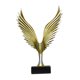thumbnail image 5 of Estatua de águila, escultura de pájaro, figura decorativa de resina con alas para interiores, figura de águila Oro plata, 5 of 9