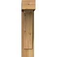 thumbnail image 2 of Ekena Millwork 6"W x 18"D x 26"H Thorton Block Rough Sawn Bracket w/ Offset Brace, Western Red Cedar, 2 of 25