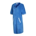 thumbnail image 2 of Richie House Housecoat Women Zipper Front Duster Robe 3/4 Lounger Housedress Pocket Nightgown S-3XL RHW4008, 2 of 6