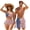 American Flag, variant on Matching Bathing Suits for Couples American Flag Crisscross Bikini Sets for Women Men Board Shorts Patriotic His and Hers Swimsuits Matching Sets for Beach/Party-XL
