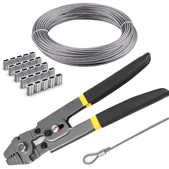1/16'' Stainless Steel Cable Kit Crimping Tool Kit