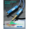 thumbnail image 6 of EMK 1/4 inch Extension Cable, 6.35mm 1/4" inch Male to Female Stereo Headphone Guitar Extension Cable Cord, Gold Plated Quarter inch Headphone Extension Cable (3.3FT/1M), 6 of 7