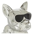 thumbnail image 6 of 6" x 12" Silver Ceramic Bulldog Sculpture with Sunglasses, by CosmoLiving by Cosmopolitan, 6 of 8