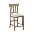 thumbnail image 3 of Steve Silver Napa Farmhouse Upholstered 42" Height Counter Chair, Set of 2, Cream, 3 of 7