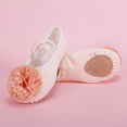 thumbnail image 4 of Abomasnow Girls Flower Crisscross Elastic Strap Split Sole Ballet Dance Shoes Casual Breathable Shoes, 4 of 9
