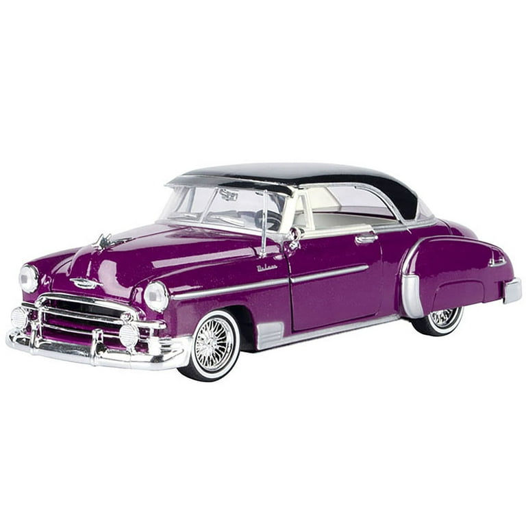 1950 Chevrolet Bel Air Lowrider Purple Metallic with Black