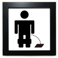 thumbnail image 1 of Marco de pared Unbranded Higiene de la ropa Cuadrado Negro 8 x 8, 1 of 4