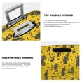 thumbnail image 5 of Haiem Vintage Excavator Luggage Cover Printed Suitcase Covers for Luggage Elastic Washable Suitcase Protector Fits 18-32 Inch Luggage-Medium, 5 of 9