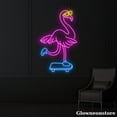 thumbnail image 3 of Glowneon Flamingo on Skateboarding Neon Sign, Flamingo Led Sign, Skate Shop Decor, Kid Gifts, 3 of 5
