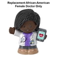 thumbnail image 5 of Replacement Part for Fisher-Price Little People Hospital Playset - HBW65 ~ Replacement African-American Female Doctor Dressed in White Coat and Carrying Patient Chart, 5 of 5