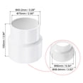 thumbnail image 2 of Uxcell ID Reducer Pipe Fitting Straight Adapter Connector, White 90mm to 75mm 1, 2 of 6